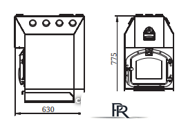 Свободностоящая печь-камин Термофор Инженер Уголь, ЧД, ЧК, ЗГ, ТВ - Изображение №3 — Интернет-магазин ПроЗаказ