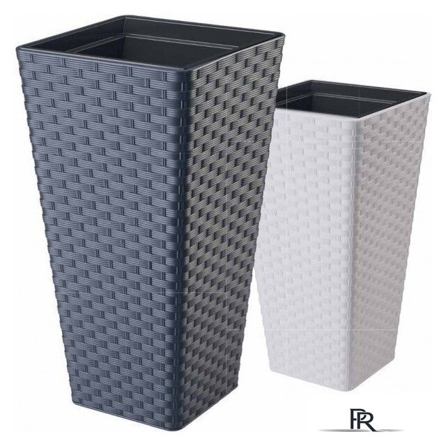 Кашпо Form-Plastic Rattana Slim FP-3900-014 (антрацитовый) - Изображение №3 — Интернет-магазин ПроЗаказ