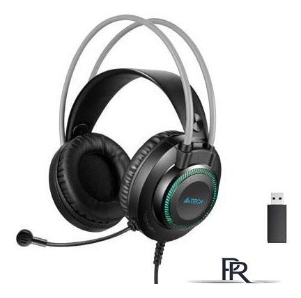 Наушники A4Tech Fstyler FH200U (черный/серый) - Изображение №2 — Интернет-магазин ПроЗаказ