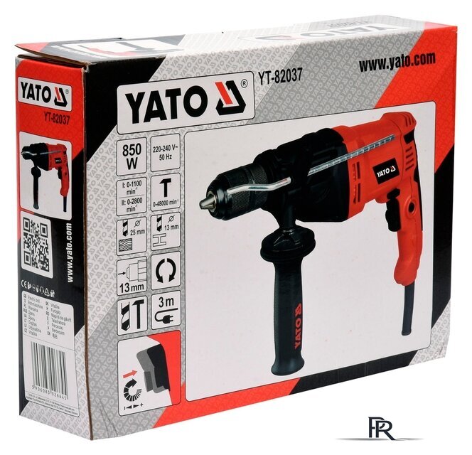 Ударная дрель Yato YT-82037 - Изображение №3 — Интернет-магазин ПроЗаказ