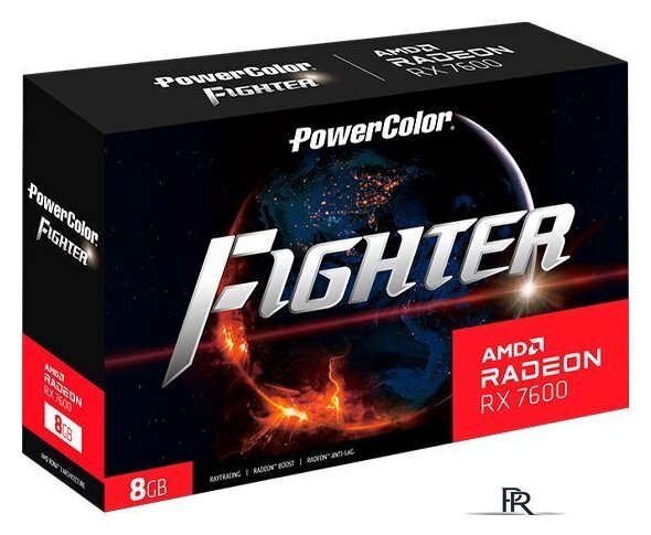 Видеокарта PowerColor Fighter Radeon RX 7600 8GB GDDR6 RX 7600 8G-F - Изображение №3 — Интернет-магазин ПроЗаказ