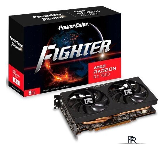 Видеокарта PowerColor Fighter Radeon RX 7600 8GB GDDR6 RX 7600 8G-F - Изображение №2 — Интернет-магазин ПроЗаказ