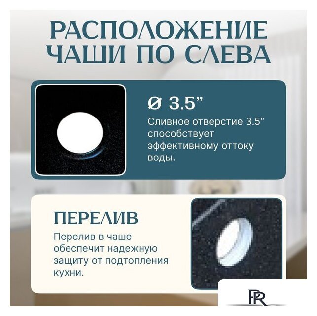 Кухонная мойка Saniteco Fortis (черный) - Изображение №2 — Интернет-магазин ПроЗаказ