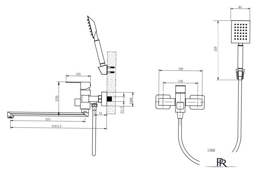 Смеситель Ekko E22803 - Изображение №2 — Интернет-магазин ПроЗаказ