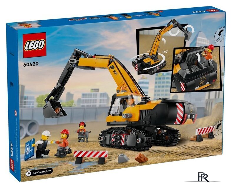 Конструктор LEGO City 60420 Желтый экскаватор - Изображение №10 — Интернет-магазин ПроЗаказ