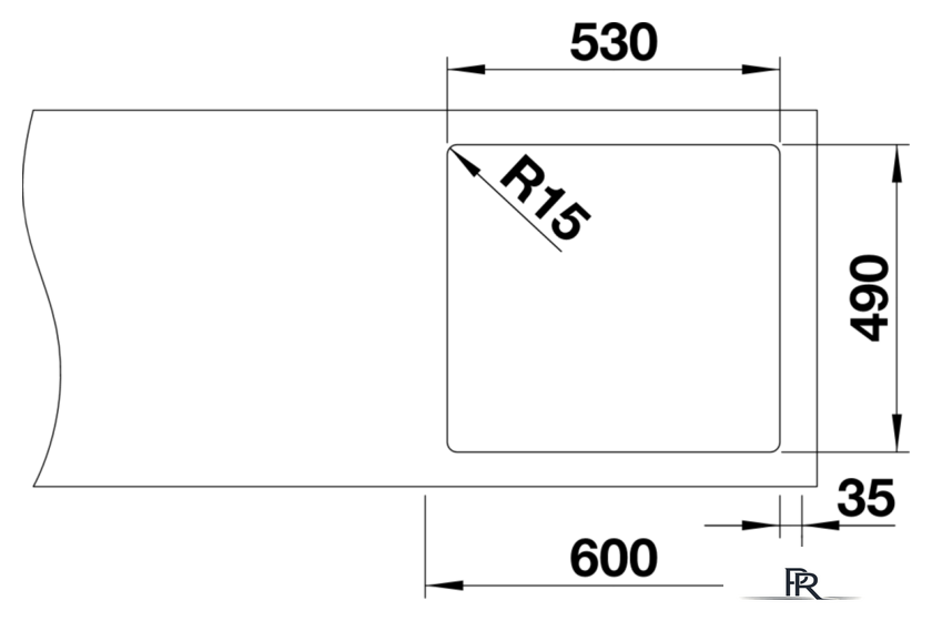 Кухонная мойка Blanco Andano 500-IF/A 525245 (с клапаном-автоматом, сатин) - Изображение №6 — Интернет-магазин ПроЗаказ