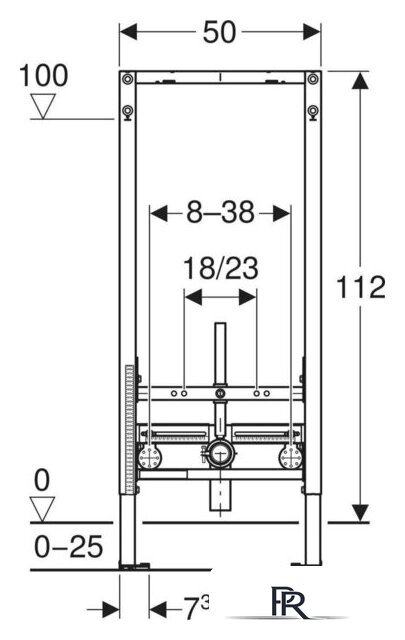 Инсталляция для биде Geberit Duofix 111.510.00.2 - Изображение №3 — Интернет-магазин ПроЗаказ