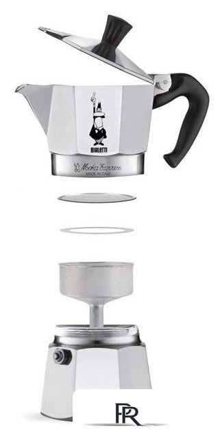 Гейзерная кофеварка Bialetti Moka Express (12 порций) - Изображение №2 — Интернет-магазин ПроЗаказ