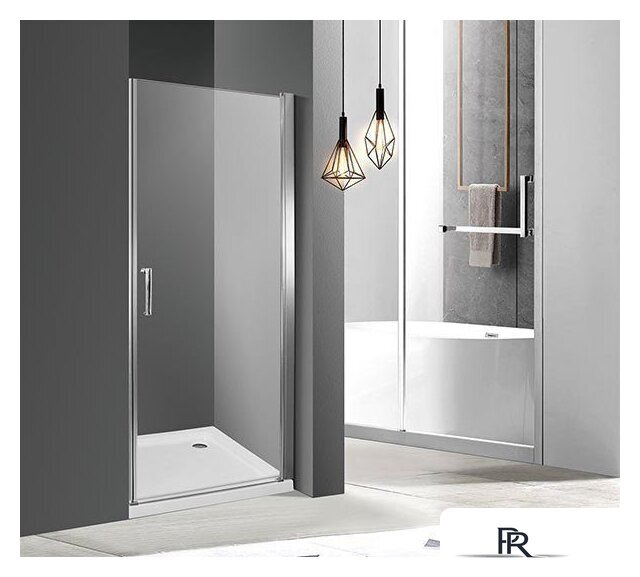 Душевая дверь Roxen Astra 580110-80B (черный/прозрачное) - Изображение №2 — Интернет-магазин ПроЗаказ