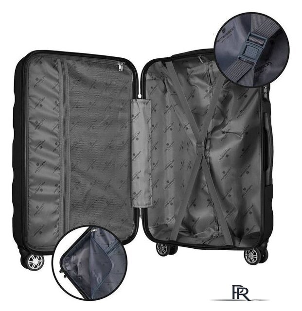 Чемодан-спиннер Peterson PTN 5806-W-S (розовый) - Изображение №6 — Интернет-магазин ПроЗаказ