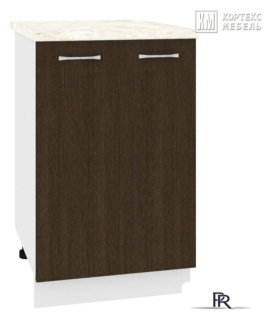 Шкаф напольный Кортекс-мебель Корнелия Лира НШ50р (венге/марсель) - Изображение №1 — Интернет-магазин ПроЗаказ