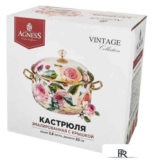 Кастрюля Agness Винтаж 950-023 - Изображение №3 — Интернет-магазин ПроЗаказ