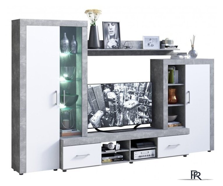 Стенка Империал Джерси (ателье светлый) - Изображение №1 — Интернет-магазин ПроЗаказ