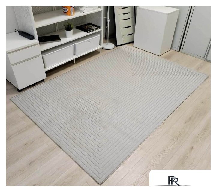 Ковер для жилой комнаты Radjab Carpet Сканди Сизаль Прямоугольник 10936B 12219RK (3x4, Grii/Grii) - Изображение №2 — Интернет-магазин ПроЗаказ
