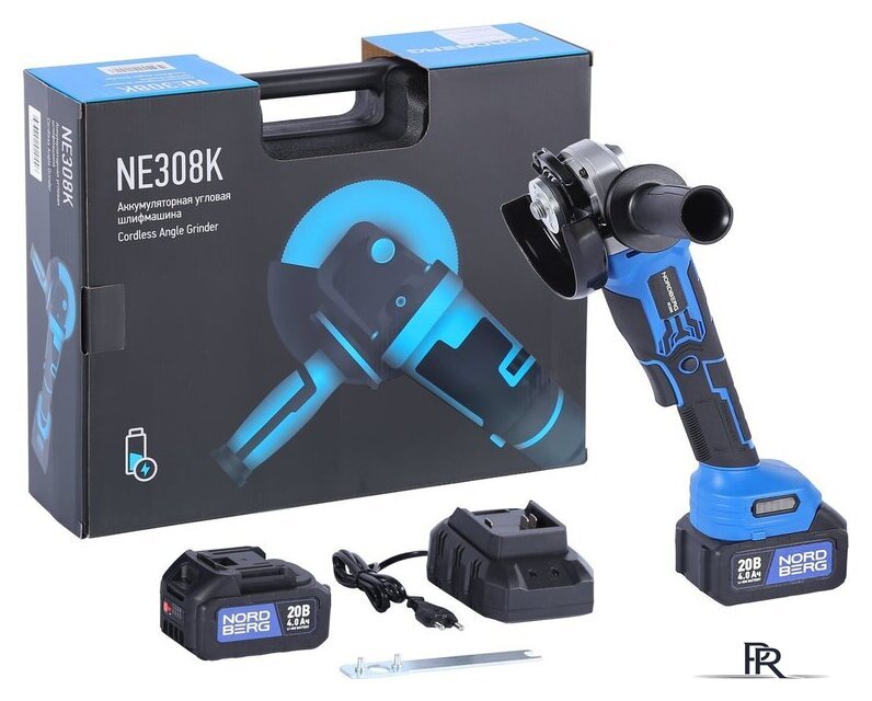 Угловая шлифмашина Nordberg NE308K (с 2-мя АКБ, кейс) - Изображение №1 — Интернет-магазин ПроЗаказ