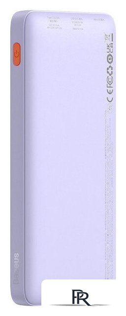 Внешний аккумулятор Baseus Airpow Fast Charge Power Bank 20W 10000mAh (сиреневый) - Изображение №4 — Интернет-магазин ПроЗаказ