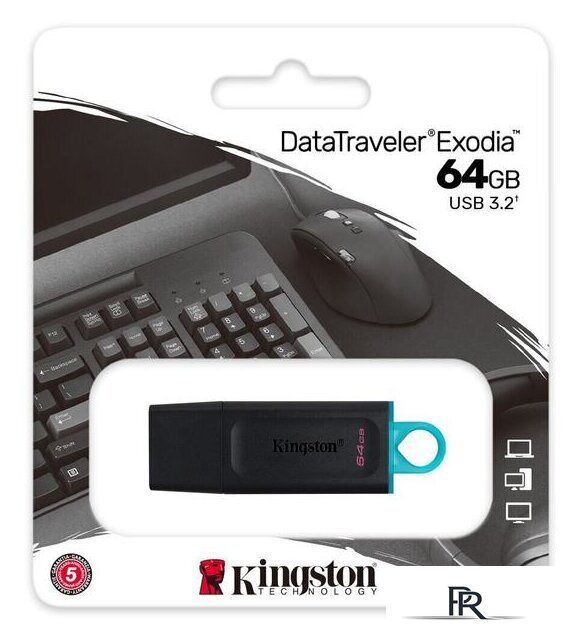 USB Flash Kingston DataTraveler Exodia 64GB - Изображение №6 — Интернет-магазин ПроЗаказ