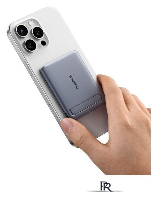 Внешний аккумулятор Baseus PicoGo AM31 Mini Magnetic Power Bank with Stand 20W 5000mAh (серый) - Изображение №7 — Интернет-магазин ПроЗаказ