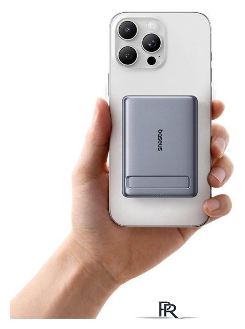 Внешний аккумулятор Baseus PicoGo AM31 Mini Magnetic Power Bank with Stand 20W 5000mAh (серый) - Изображение №6 — Интернет-магазин ПроЗаказ