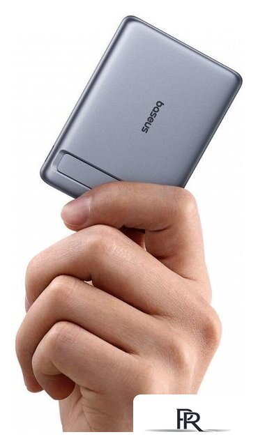 Внешний аккумулятор Baseus PicoGo AM31 Mini Magnetic Power Bank with Stand 20W 5000mAh (серый) - Изображение №3 — Интернет-магазин ПроЗаказ