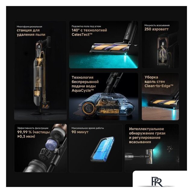 Пылесос Dreame Cordless Vacuum Cleaner Z20 Aqua Cycle Station (евровилка) - Изображение №3 — Интернет-магазин ПроЗаказ