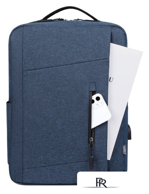 Городской рюкзак Miru Skinny 15.6 MBP-1051 (синий) - Изображение №5 — Интернет-магазин ПроЗаказ