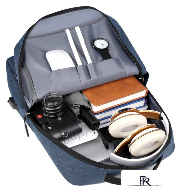 Городской рюкзак Miru Skinny 15.6 MBP-1051 (синий) - Изображение №7 — Интернет-магазин ПроЗаказ