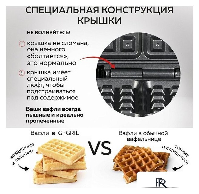 Вафельница GFgril GFW-012 - Изображение №11 — Интернет-магазин ПроЗаказ