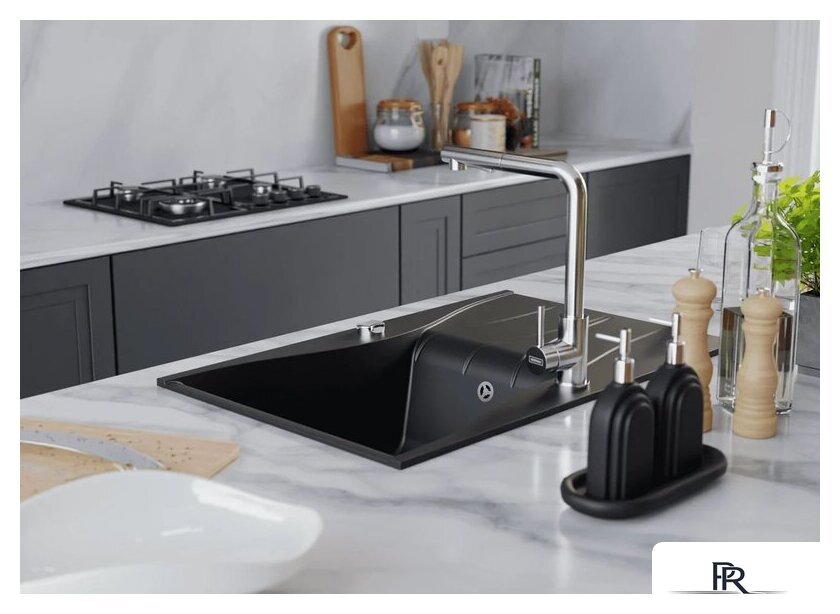 Кухонная мойка Kernau KGS O 6078 1B1D Deep Black - Изображение №7 — Интернет-магазин ПроЗаказ