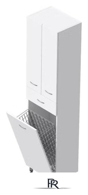  Onika Шкаф-пенал для ванной Модерн 46.17 R с корзиной (404602) - Изображение №3 — Интернет-магазин ПроЗаказ