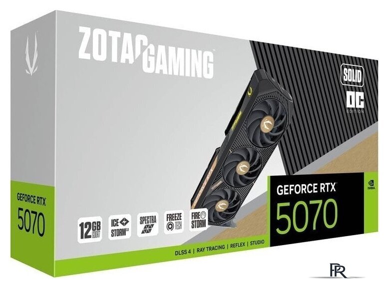 Видеокарта ZOTAC Gaming GeForce RTX 5070 Solid OC ZT-B50700J-10P - Изображение №8 — Интернет-магазин ПроЗаказ