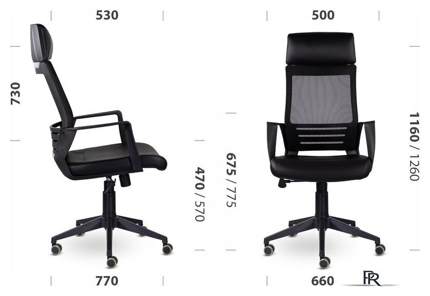 Офисное кресло UTFC М-811 АЛЬТ BlackPL Ср S-0422 (темно-серый) - Изображение №6 — Интернет-магазин ПроЗаказ