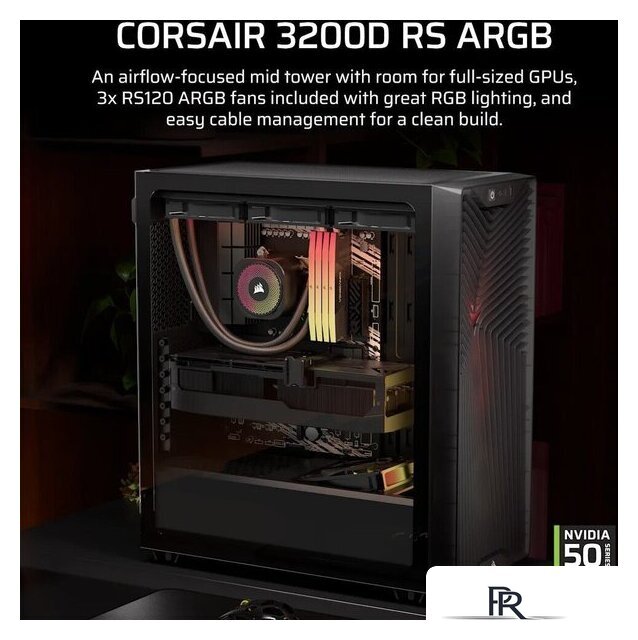 Корпус Corsair 3200D RS ARGB CC-9011346-WW - Изображение №4 — Интернет-магазин ПроЗаказ