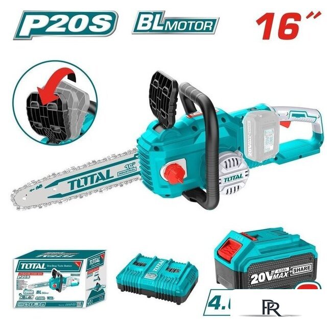 Аккумуляторная пила Total TGSLI401682 (с 2-мя АКБ) - Изображение №2 — Интернет-магазин ПроЗаказ