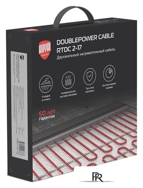 Нагревательный кабель Royal Thermo Doublepower Cable RTDC 2-17-2000 117.6 м. 2000 Вт (комплект) - Изображение №6 — Интернет-магазин ПроЗаказ