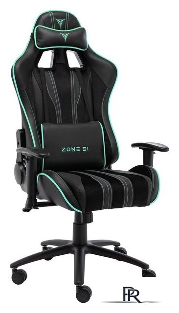 Игровое (геймерское) кресло Zone51 Gravity (черный/голубая лагуна) - Изображение №1 — Интернет-магазин ПроЗаказ