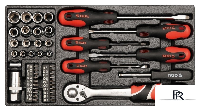 Универсальный набор инструментов Yato YT-38951 (80 предметов) - Изображение №4 — Интернет-магазин ПроЗаказ