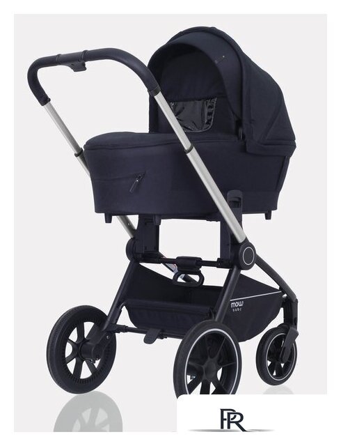 Универсальная коляска Rant MOWbaby Zoom PU (3 в 1, silver black) - Изображение №3 — Интернет-магазин ПроЗаказ