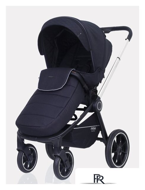 Универсальная коляска Rant MOWbaby Zoom PU (3 в 1, silver black) - Изображение №5 — Интернет-магазин ПроЗаказ