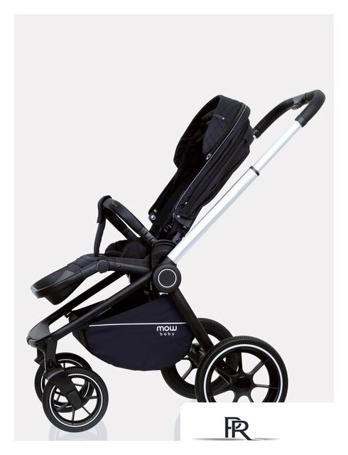Универсальная коляска Rant MOWbaby Zoom PU (3 в 1, silver black) - Изображение №6 — Интернет-магазин ПроЗаказ