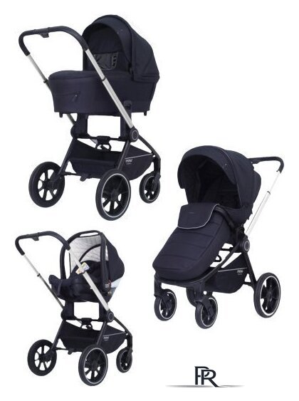 Универсальная коляска Rant MOWbaby Zoom PU (3 в 1, silver black) - Изображение №1 — Интернет-магазин ПроЗаказ