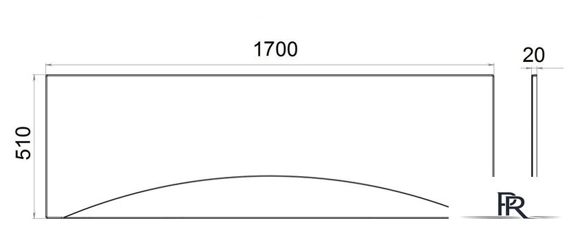 Фронтальный экран под ванну Triton Gamma / Стандарт / Нерея / Ультра / Рига / Европа 150 - Изображение №2 — Интернет-магазин ПроЗаказ
