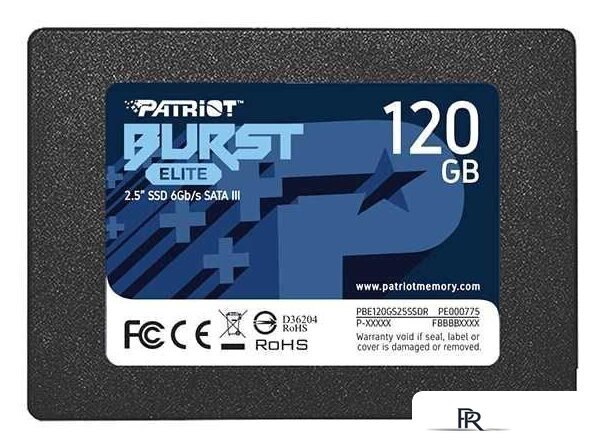 SSD Patriot Burst Elite 120GB PBE120GS25SSDR - Изображение №1 — Интернет-магазин ПроЗаказ