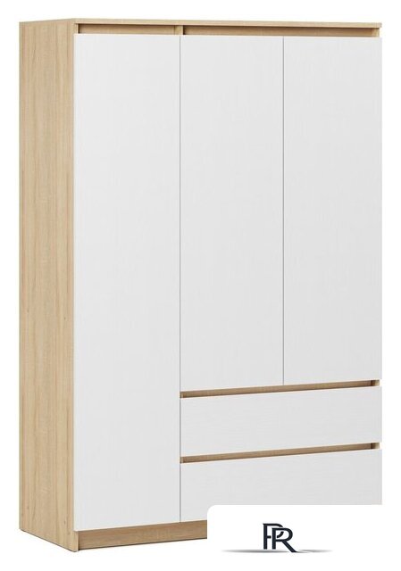 Шкаф распашной Soma ШК-3 (дуб сонома/белый) - Изображение №1 — Интернет-магазин ПроЗаказ