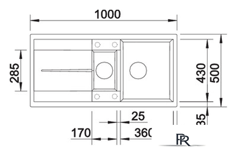 Кухонная мойка Blanco Metra 6 S 525926 (с корзиной, черный) - Изображение №2 — Интернет-магазин ПроЗаказ