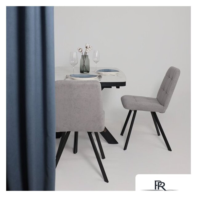 Стул Мамадома Rommy (b22 Grey Lux/черный) - Изображение №3 — Интернет-магазин ПроЗаказ