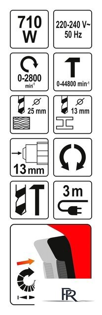 Ударная дрель Yato YT-82034 - Изображение №4 — Интернет-магазин ПроЗаказ