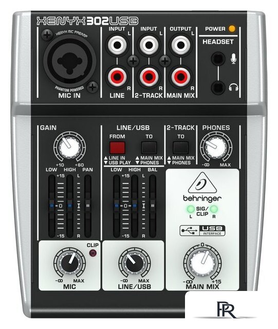 Микшерный пульт Behringer Xenyx 302USB - Изображение №1 — Интернет-магазин ПроЗаказ