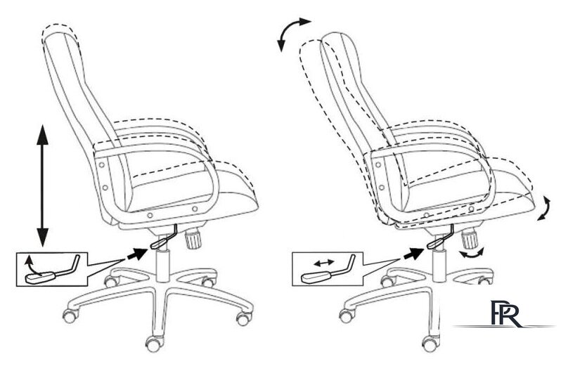 Офисное кресло Бюрократ T-898/#B (черный) - Изображение №6 — Интернет-магазин ПроЗаказ