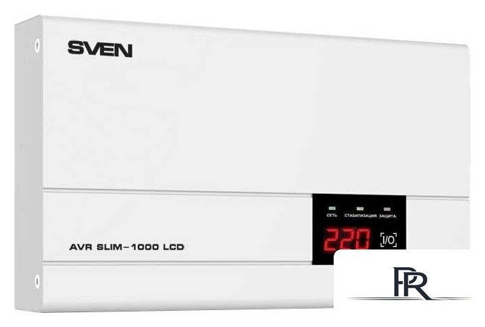Стабилизатор напряжения SVEN AVR SLIM-1000 LCD - Изображение №1 — Интернет-магазин ПроЗаказ